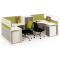 Neues Modell moderner Büroarbeitsplatz für zwei Personen (FOH-SS3050-2U)